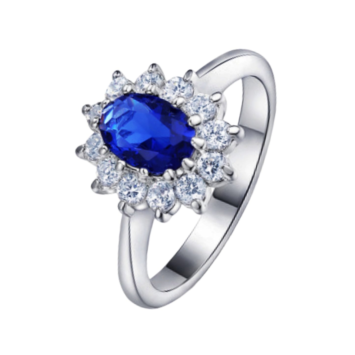 Gemstone Zircon Creative Personality Inlaid Emerald Ring