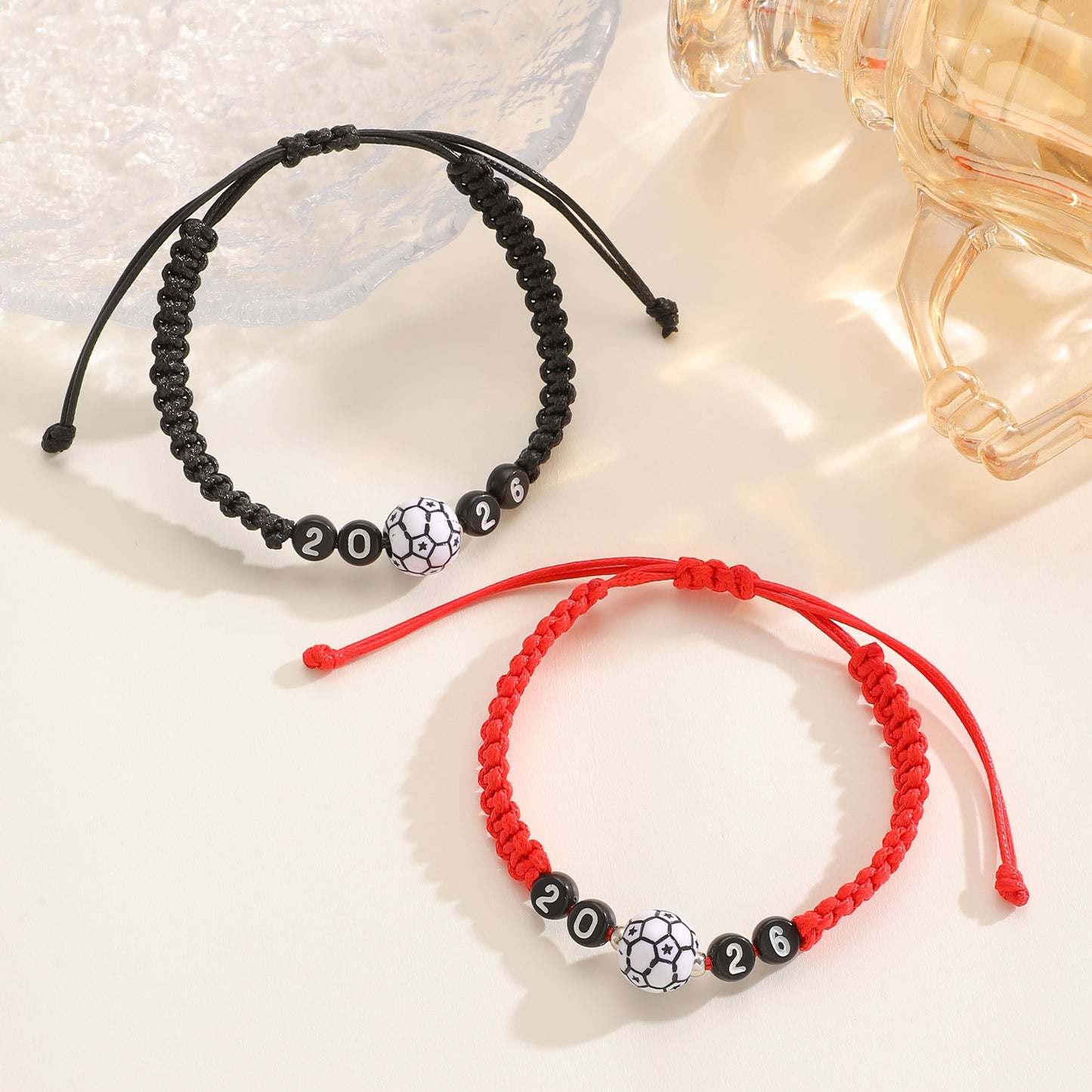 Cup Football Creative Woven Adjustable Commemorative Carrying Bracelet