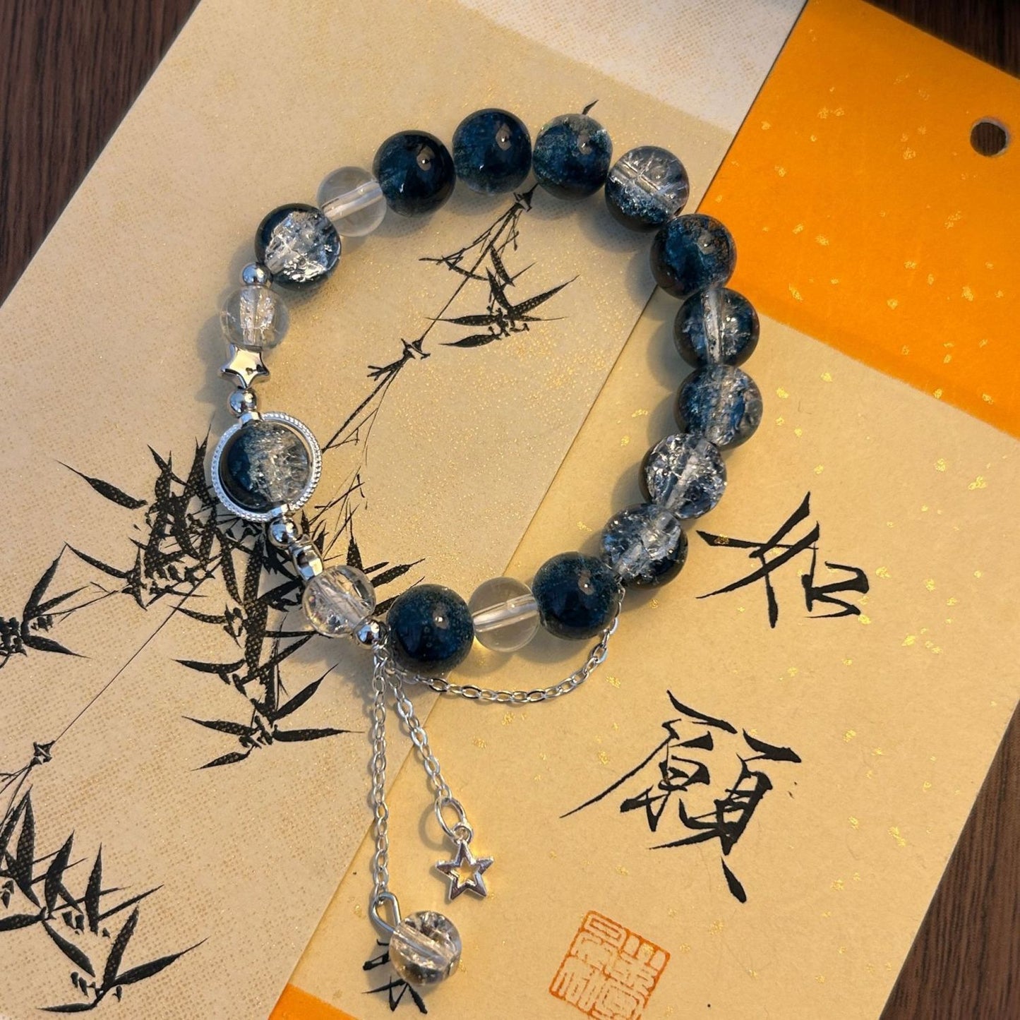 Blues Frost Gradient Blue Snowflake Mermaid Temperament For Boyfriend Bracelet