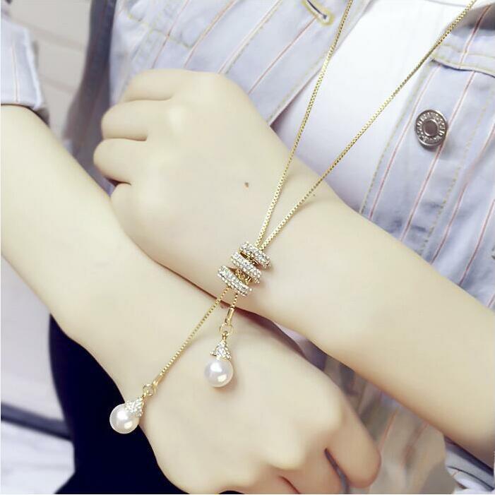 Women's Classic Sweater Chain Long Clothes Accessories Necklaces