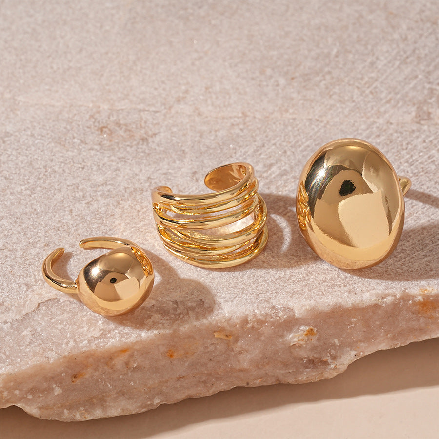 Rose Flower Love Pearl Light Luxury High Sense Ring