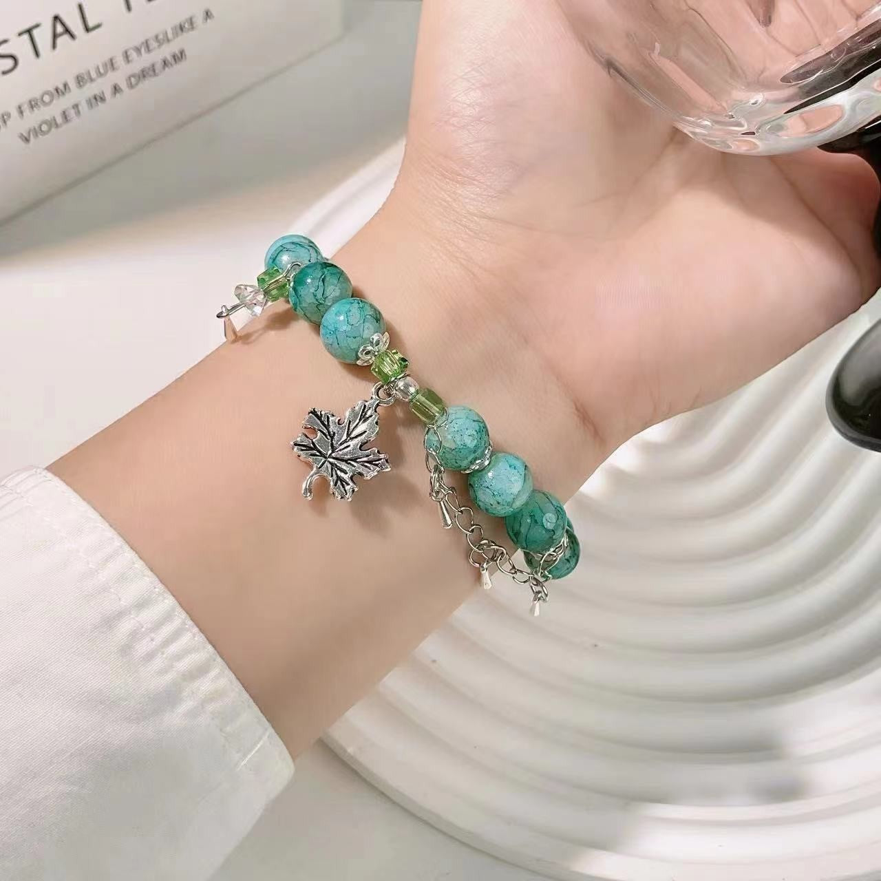 Women's Chinese Butterfly Beaded Light Luxury Archaic Bracelets