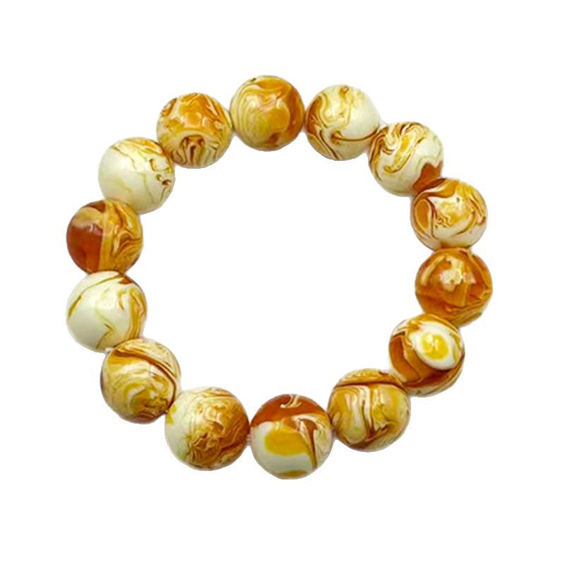 Resin Buddha Beads Crafts Hand Toy Old Flowing Pattern Live Bracelet