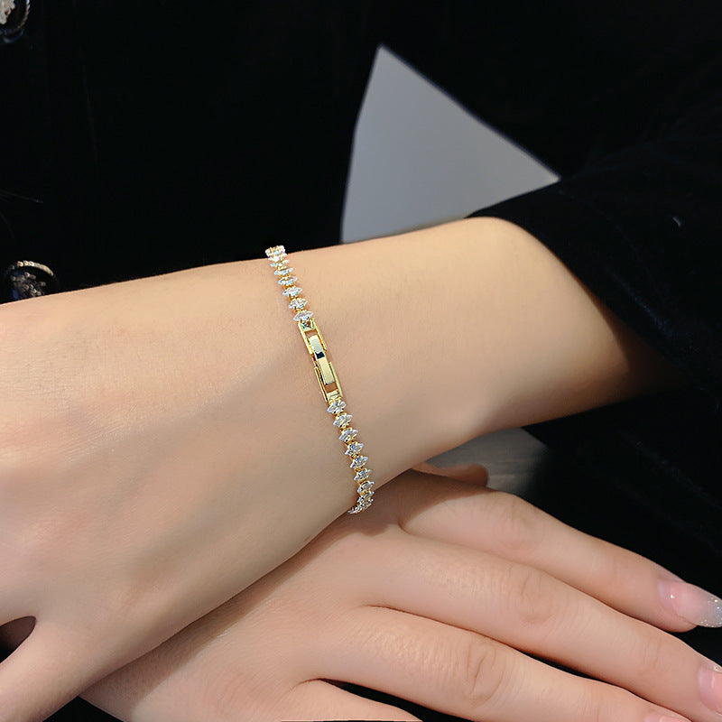 Green Zircon Female Fashion Sweet Cool Bracelets