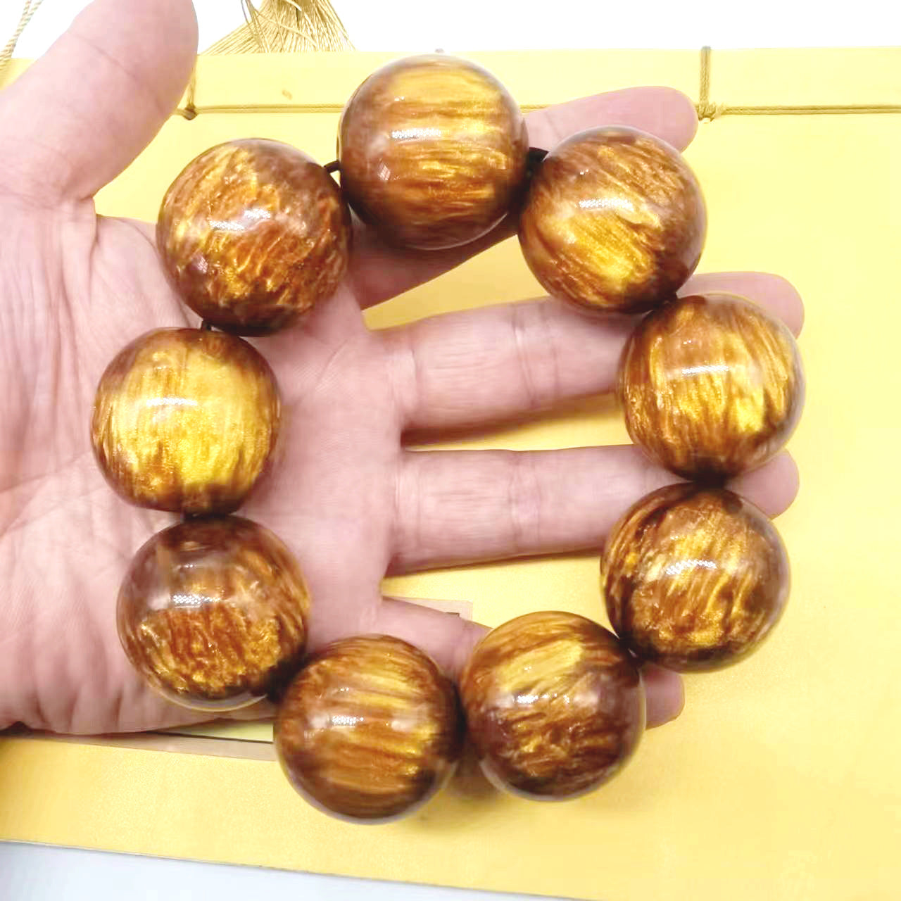 Willow Pagoda Single Circle Prayer Beads National Style Stall Resin Bracelet