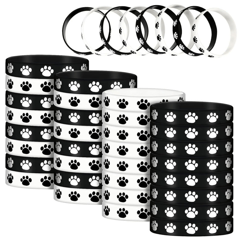 Caring Animal Festival Theme Party Event Rubber Printing Cute Cat Bracelets