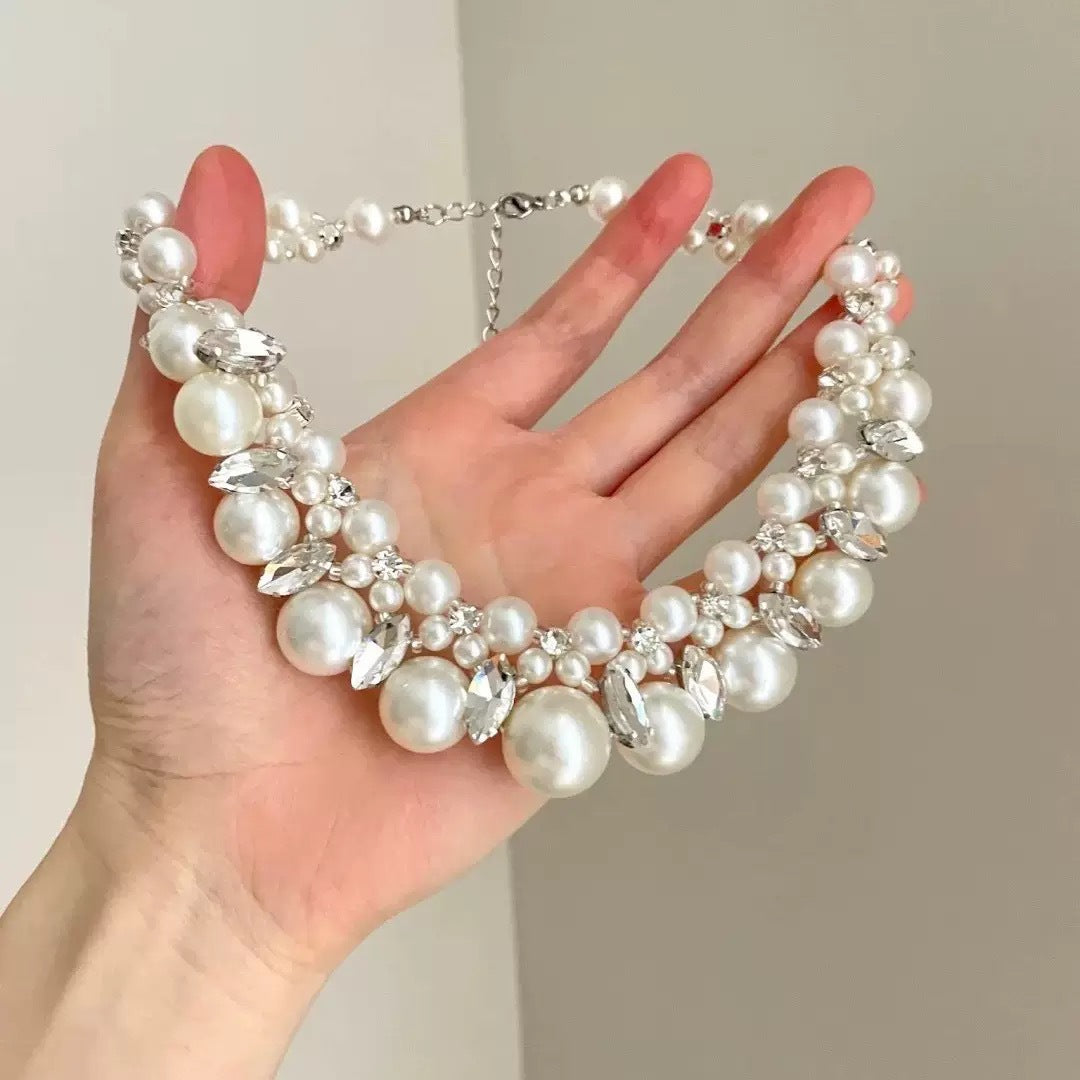 Ceramic Apple Braid Rope Beaded Female Niche Necklaces