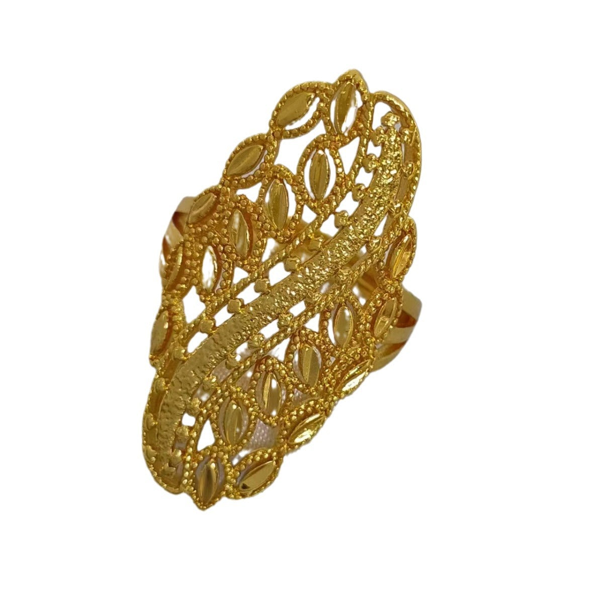 Women's Wheat Index Finger Does Not Fade Design Rings