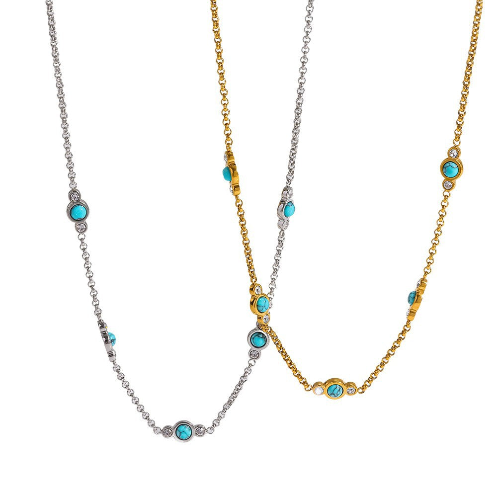 Women's Chain Stainless Steel Waterproof Light Luxury Minority Necklace