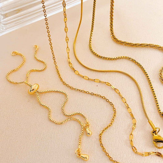 Women's Summer Simple Pure Niche Design Titanium Steel Necklaces