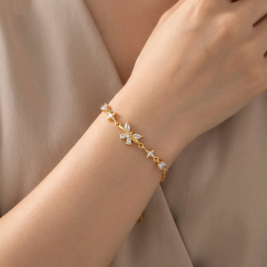 Butterfly Zircon Female Minority Design High Sense For Girlfriend Girlfriends Bracelets