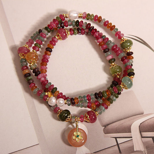 Women's Tourmaline Abacus Beads Light Luxury Minority Bracelet