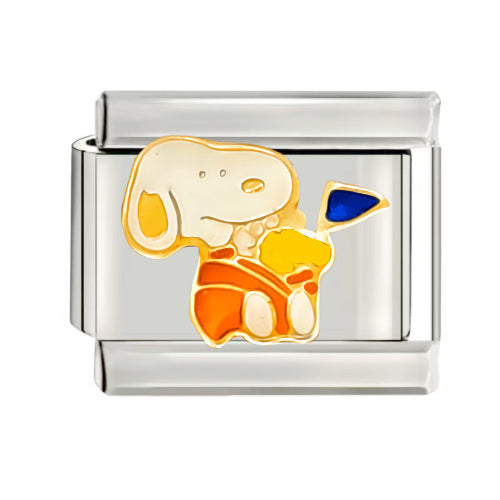 Welding Pattern Oil Dripping Cartoon Italian Bracelets