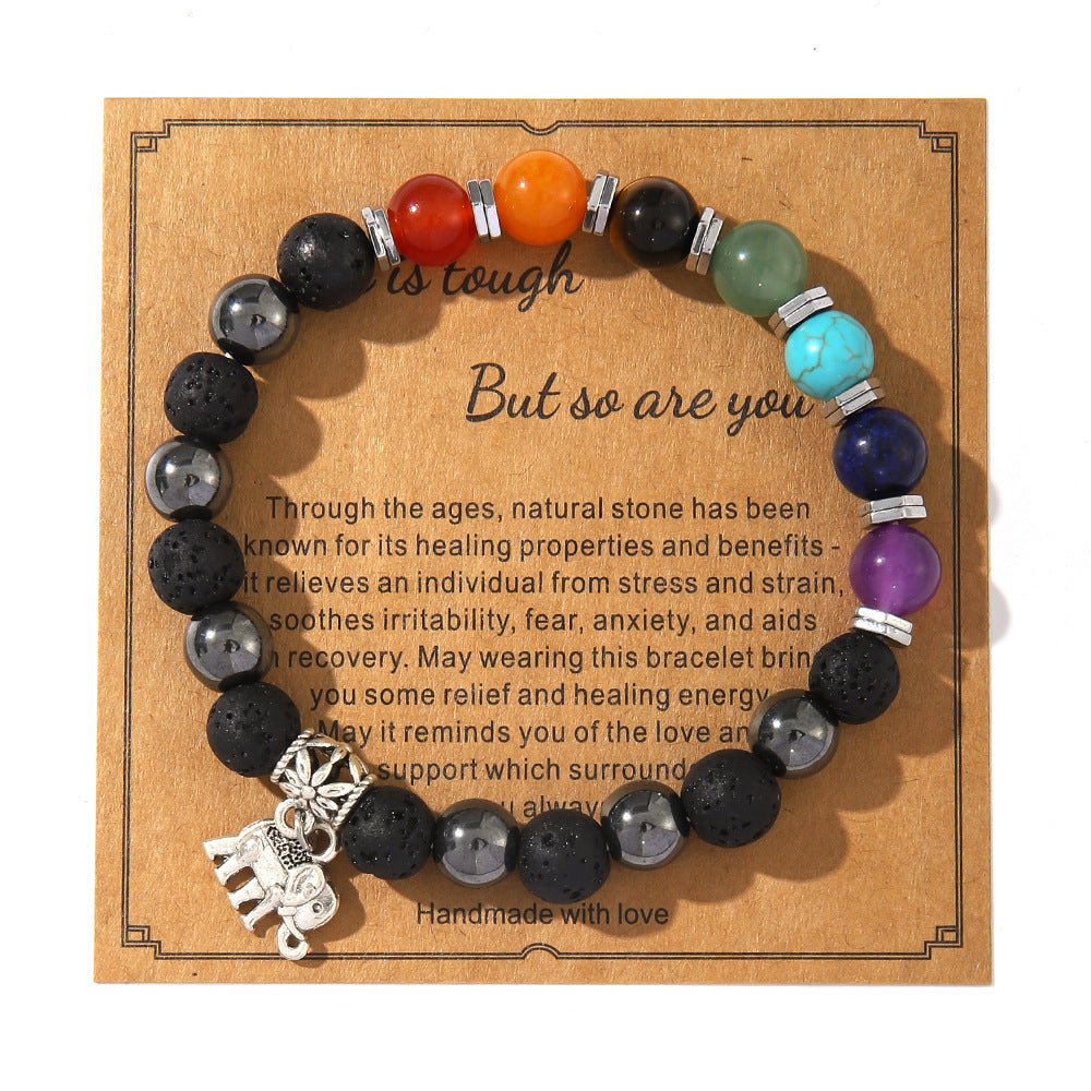 Fashion Simple Style Natural Stone Beaded Blessing Bracelets