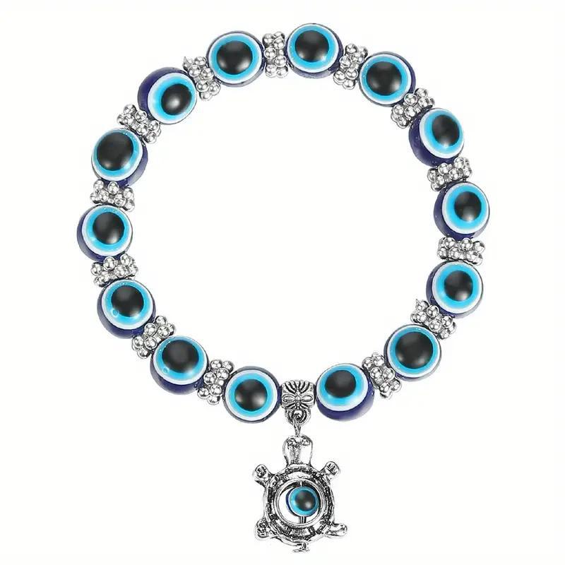 Devil's Eye Resin Round Beads Fatima Pendants