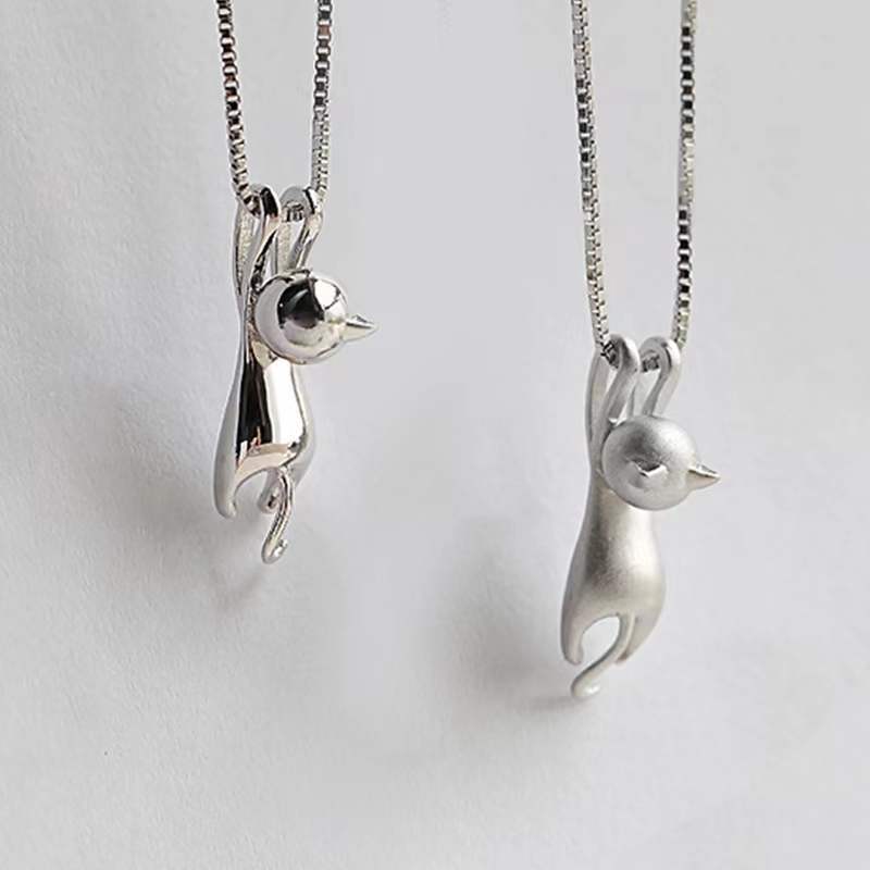 Trendy Korean Fashion Cute Cat Brushed Pendants