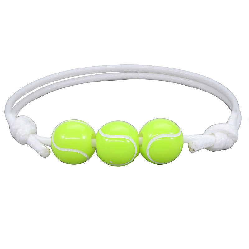 Basketball Baseball Wax Line Woven Softball Tennis Rugby Bracelets