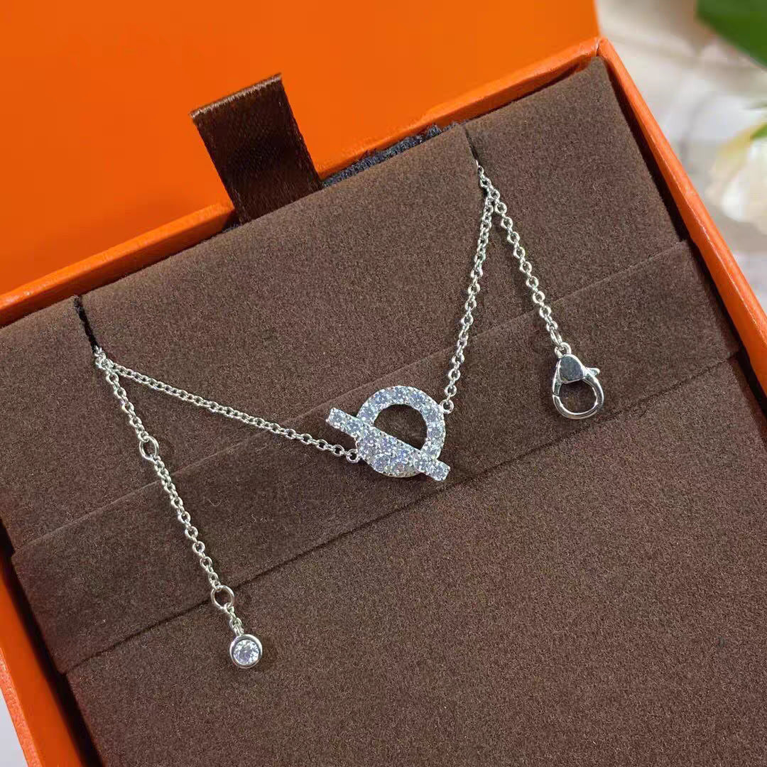 Women's Small Q Sterling Sier High-grade Light Luxury Minority Necklaces