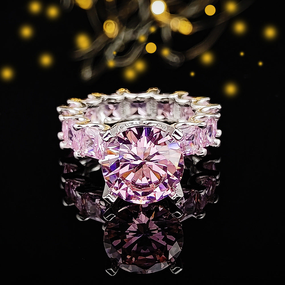 Women's Simple Pink Niche High Sense Does Rings