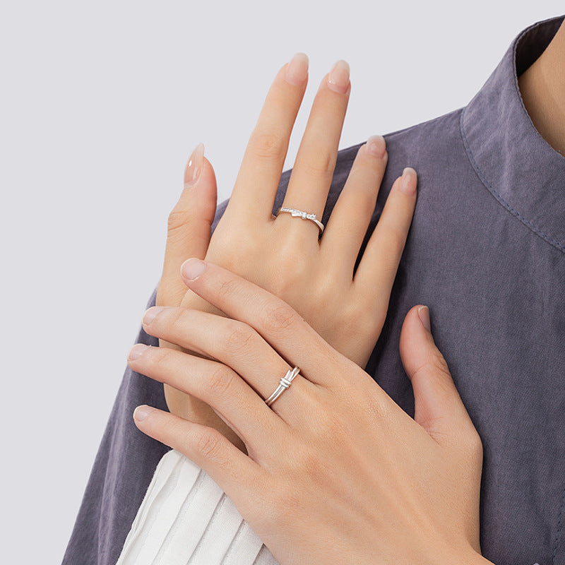 Couple Versatile Special Interest Light Luxury High Ring