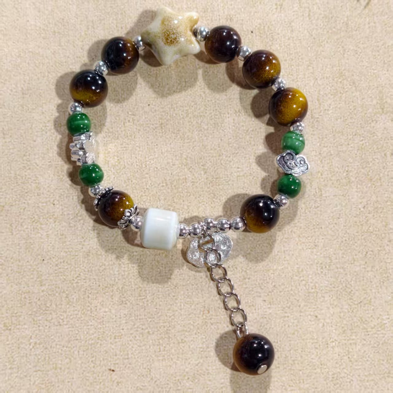 Alloy Ceramic Ethnic Style Single Handmade Filament Bracelet