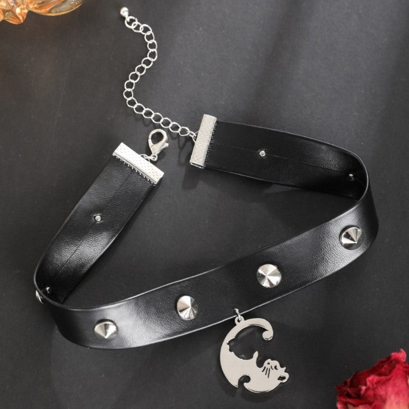 Dark Style Personality Skull Spider Collar Necklaces