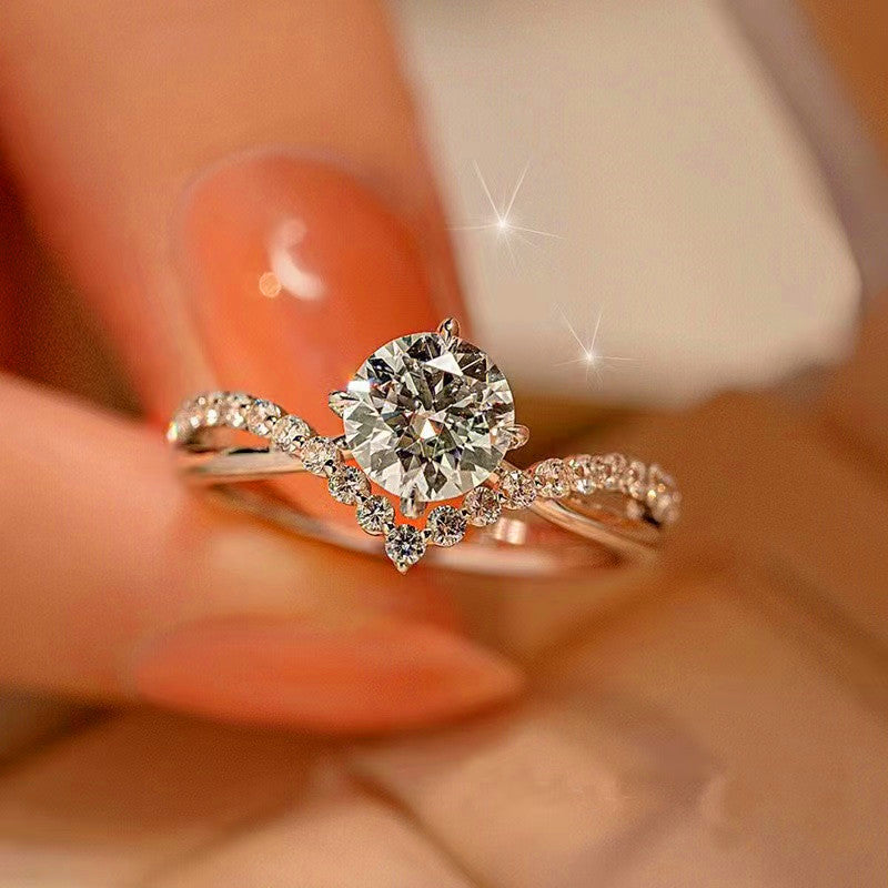 Diamond Fashion Simple High Sense Live Rings