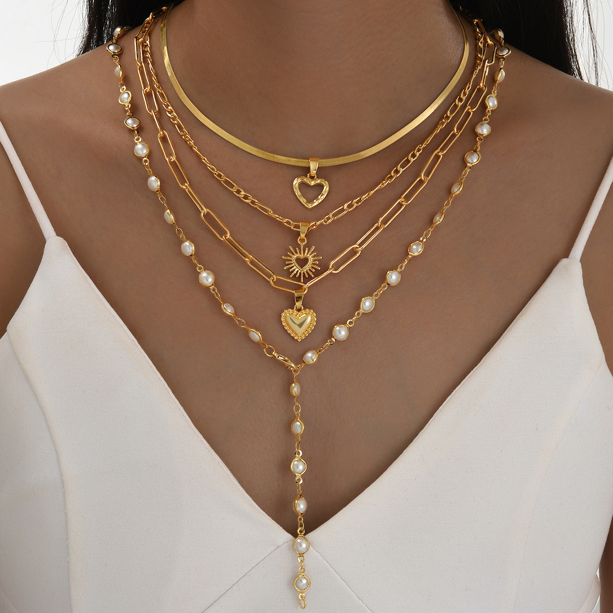 Women's Fashion Love Chain Light Luxury High Necklace