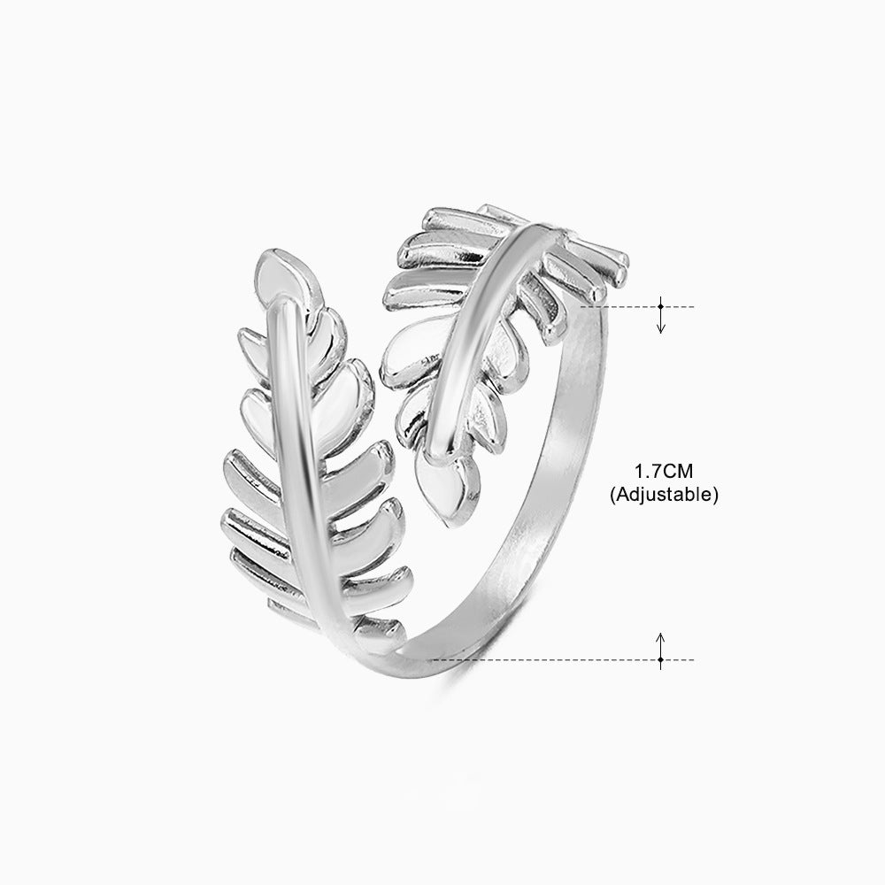 Stainless Steel Shaped Female Retro Popular Geometric Rings