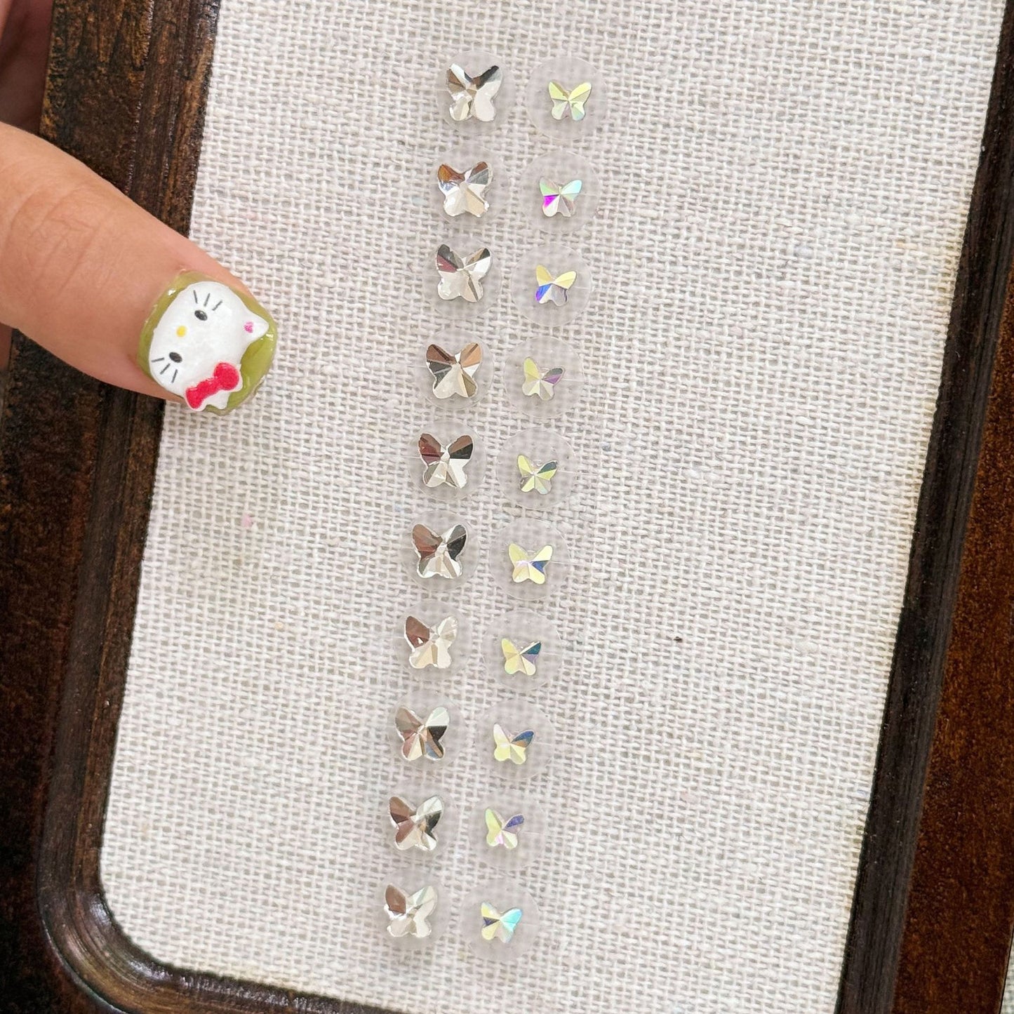 Fashion Auricular Point Sticker Crystal Ear Patch Bead Massage Stress Earrings