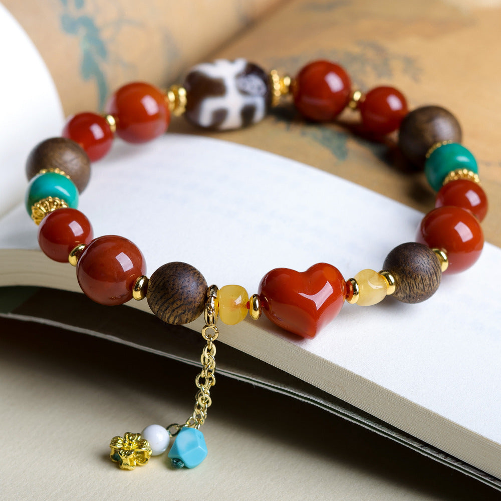Sen Southern Red Agate Bodhi Tibet Bracelets
