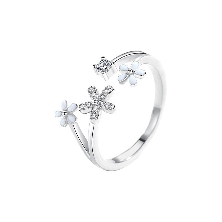 Daisy Flower Niche Design Female Mori Fresh Girlfriend Gifts Little Ring
