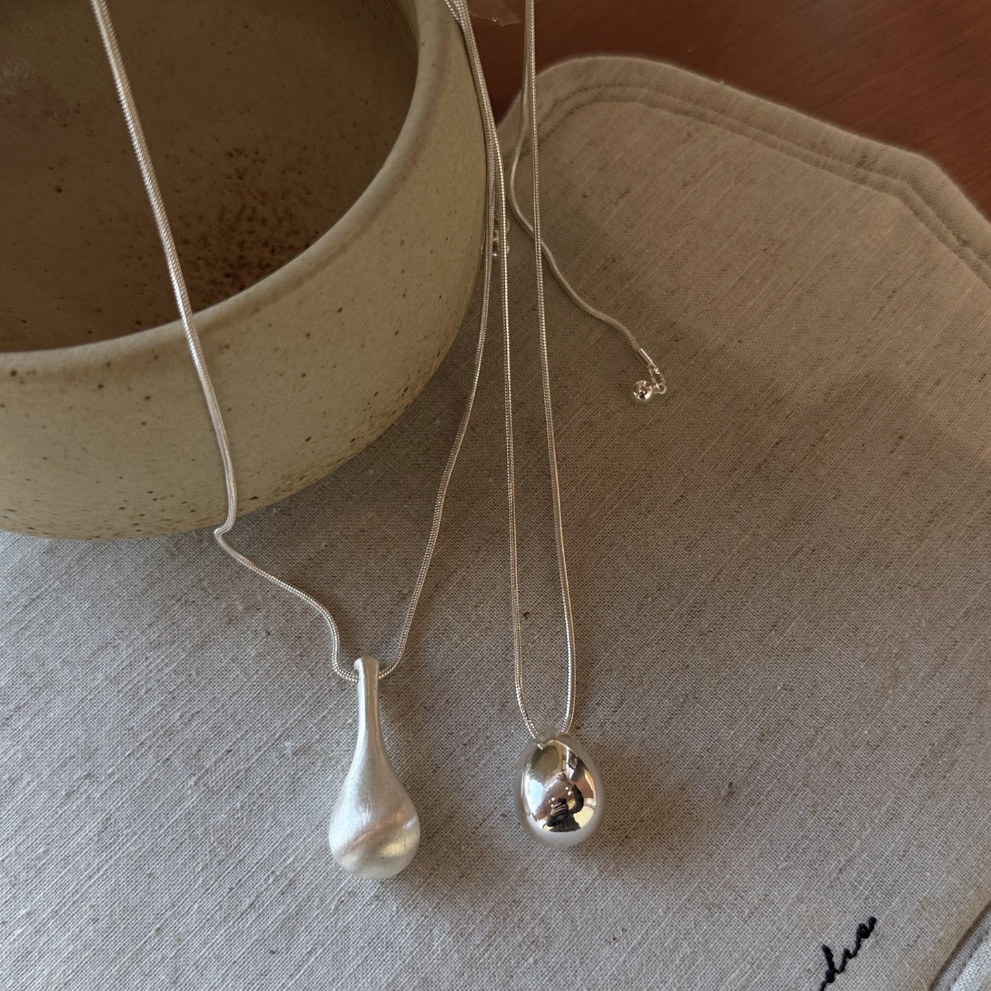 Women's Minimalist Sier Drop Style Light Luxury High-grade Necklace