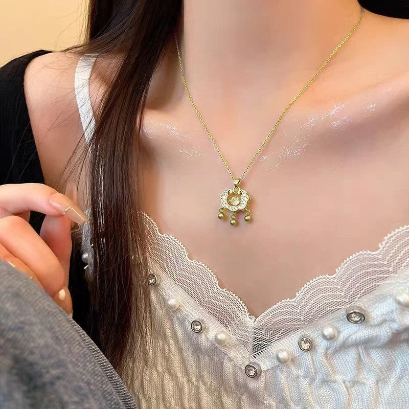 Women's Vintage Ethnic Style Tassel Flower Basket For Niche Design National Necklace