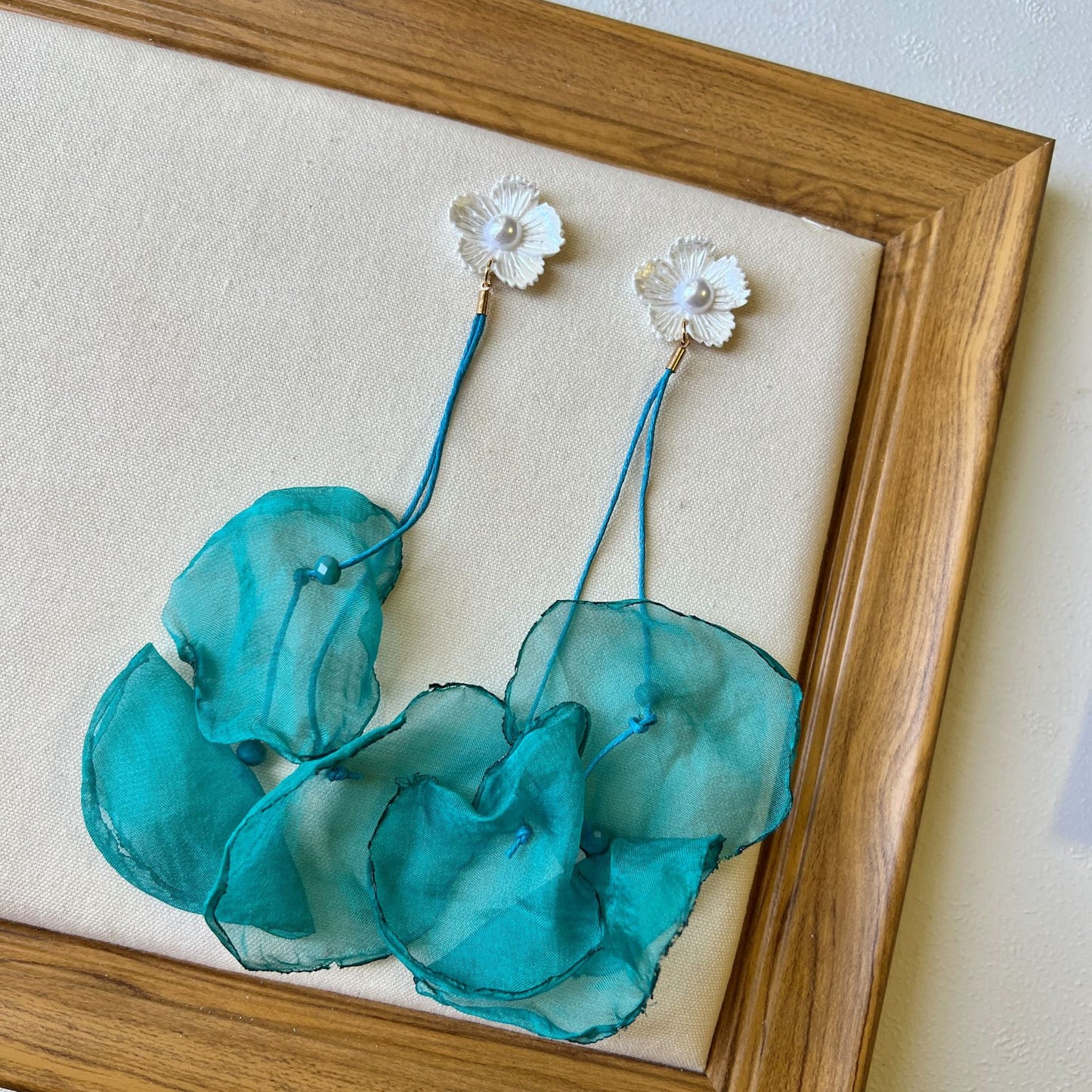 Summer Seaside Graph Beach Vacation Style Ear Clip Earrings
