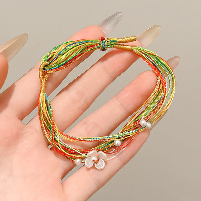 Boat Festival Carrying Strap Colorful Rope Wind Hand-woven Bracelet