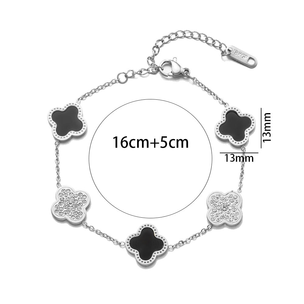 Diamond Rose Gold Fashion Charm Pork Bracelet