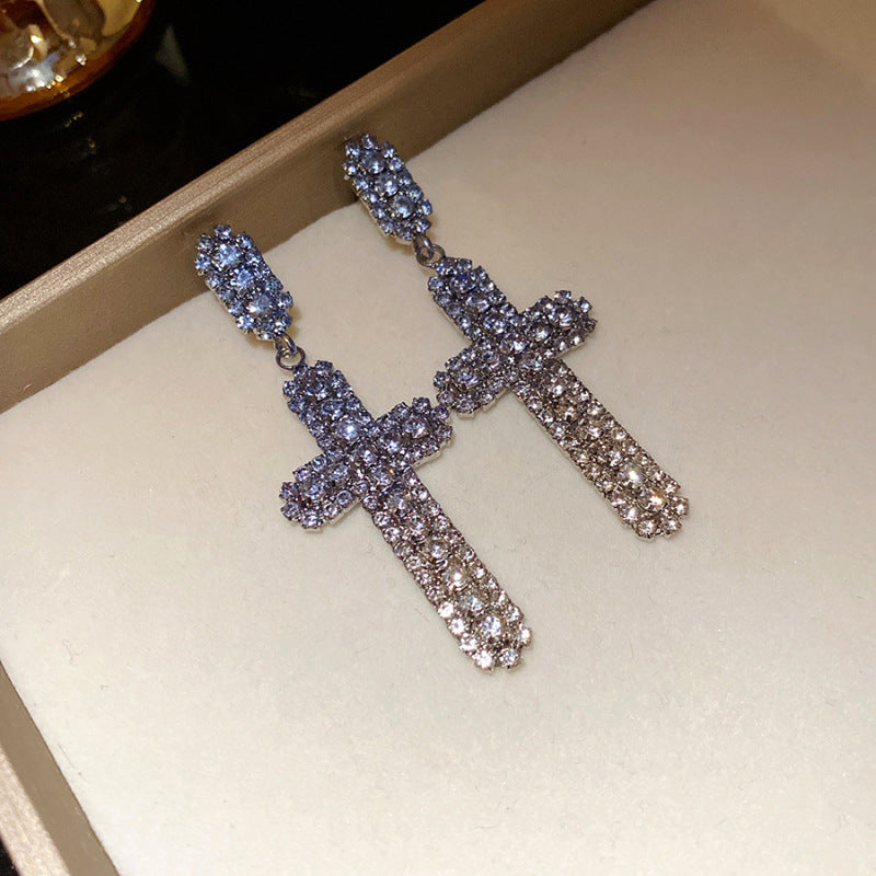 Women's Sier Diamond Tassel Light Luxury High-grade Simple Rings