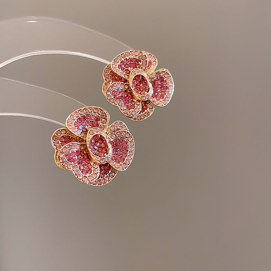 Women's Geometric Flowers Ear Light Luxury Minority Fashion Necklaces
