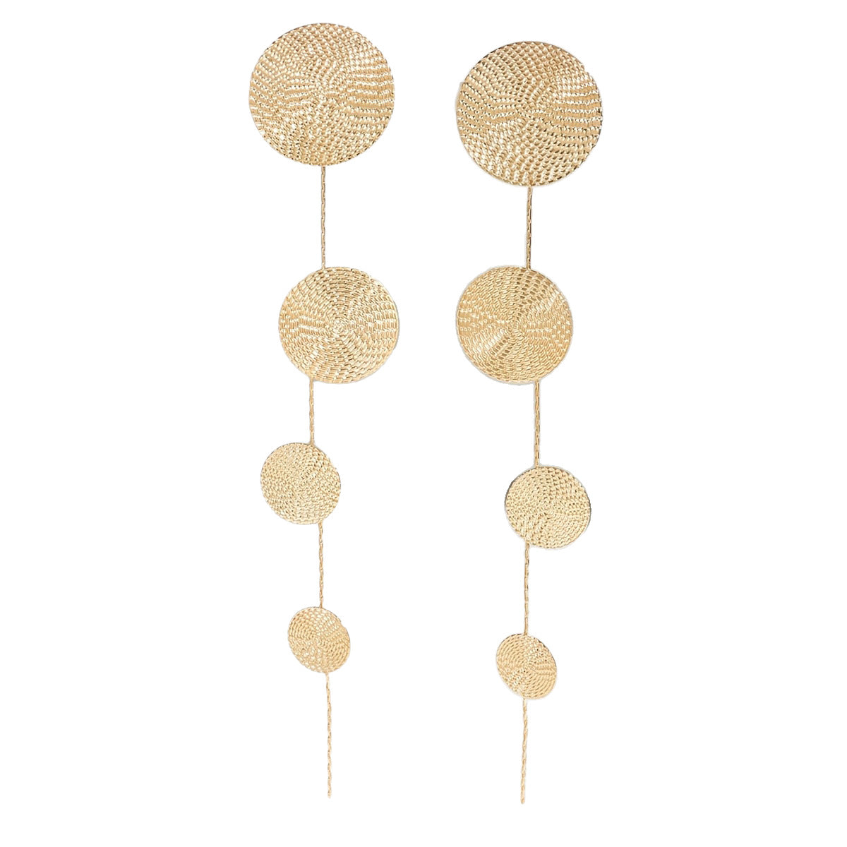 Exaggerated Personalized Fashion Trending Round Piece Eardrop Rings
