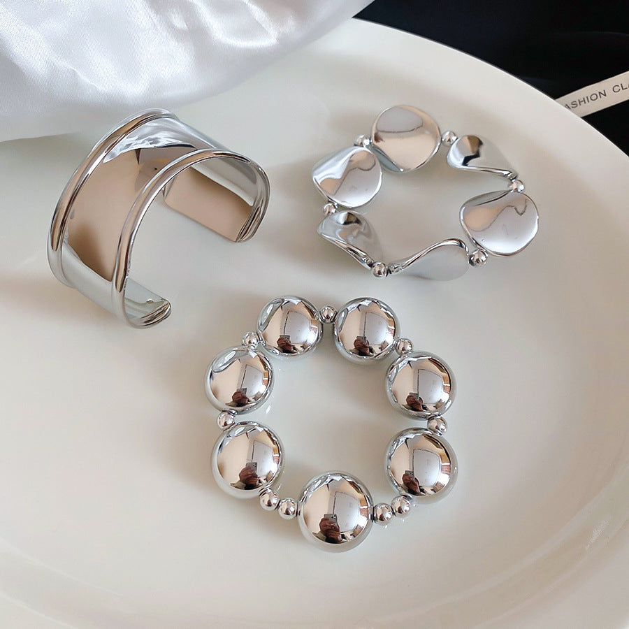 Acrylic Beaded Pearl Vintage Ethnic Style Affordable Bracelets