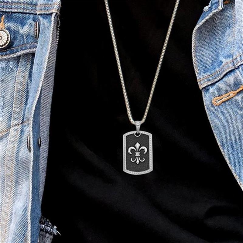Men's Hop Trendy Cool Letter Korean Style Sweater Chain Necklace