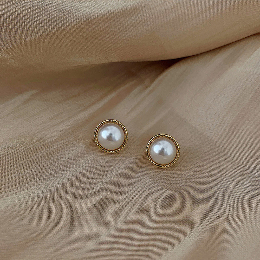 Simple Temperamental Pearl Trendy French Style High-grade Personalized High Rings