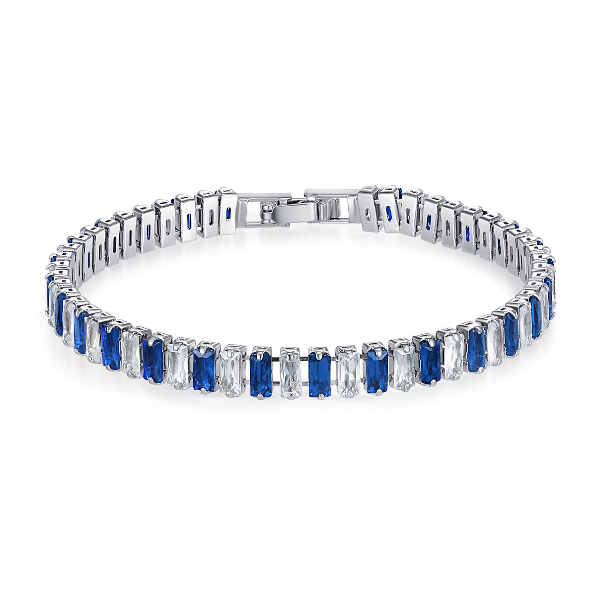 Pretty Female White Gold Plated Zircon Bracelets