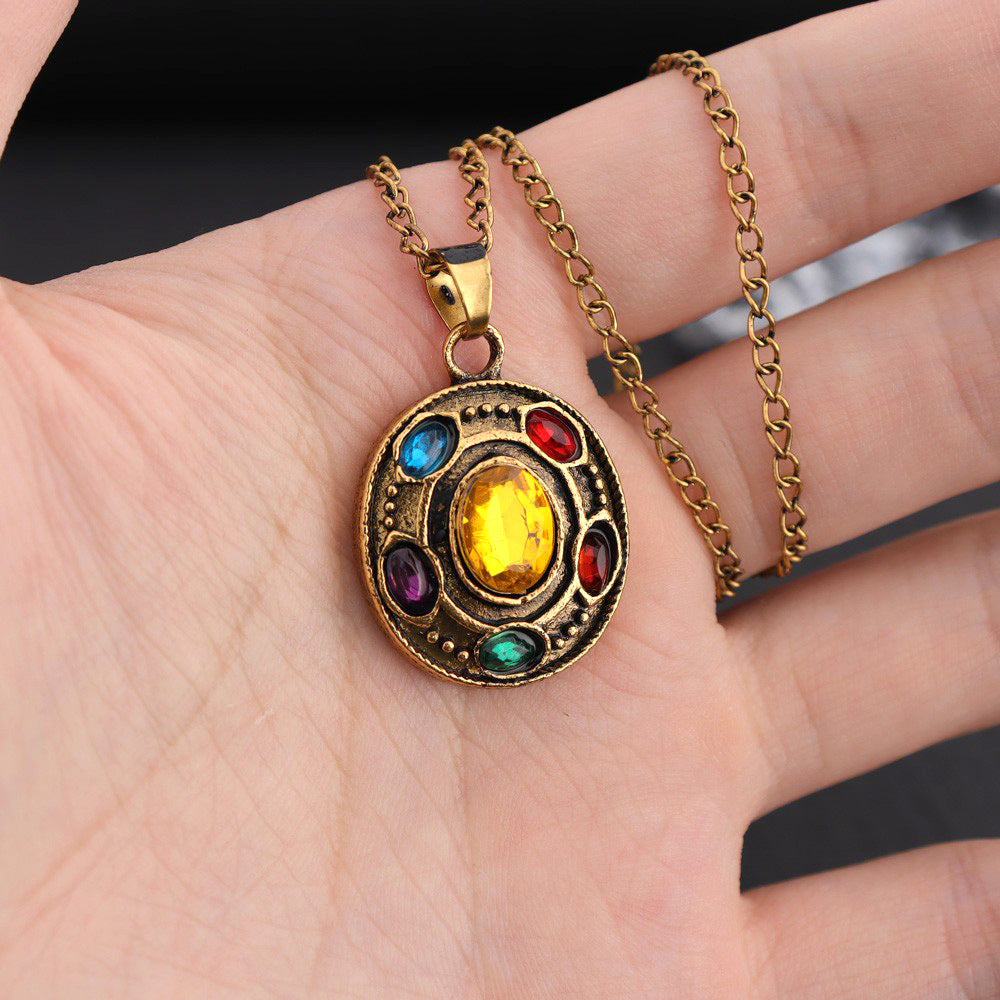 Punk Star Bone Saturn Halo Hipster With Personality Necklace