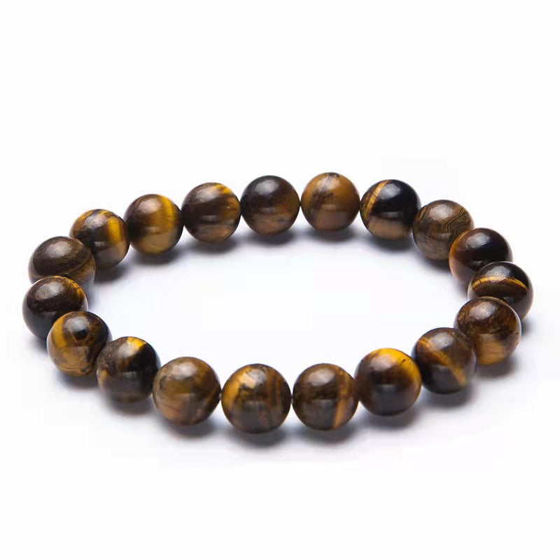 Yellow Tiger Eyes Crystal Money Drawing Luck Changing Beads Bracelet