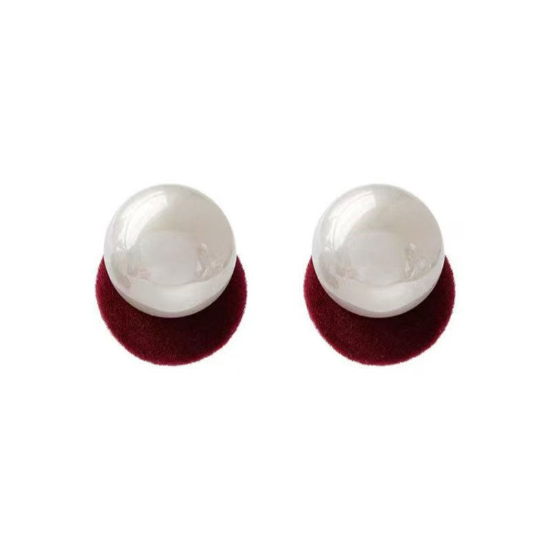 Pearl High-grade Light Luxury Minority Sier Earrings