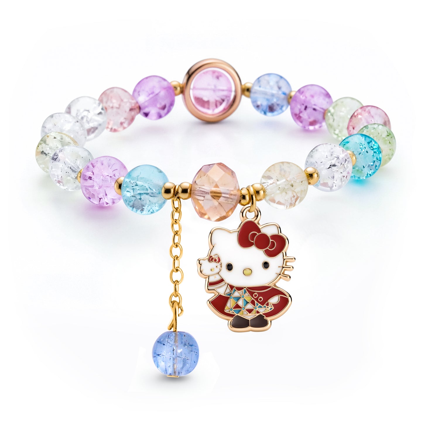 Children's Little Korean Style Sister Crystal String Bracelet