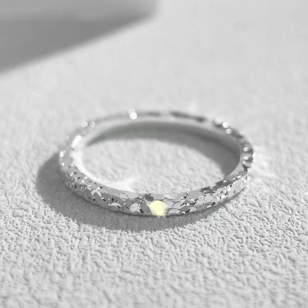 Women's Super Flash Mush Ice Affordable Luxury Fashion Golden Open-end Female Ring