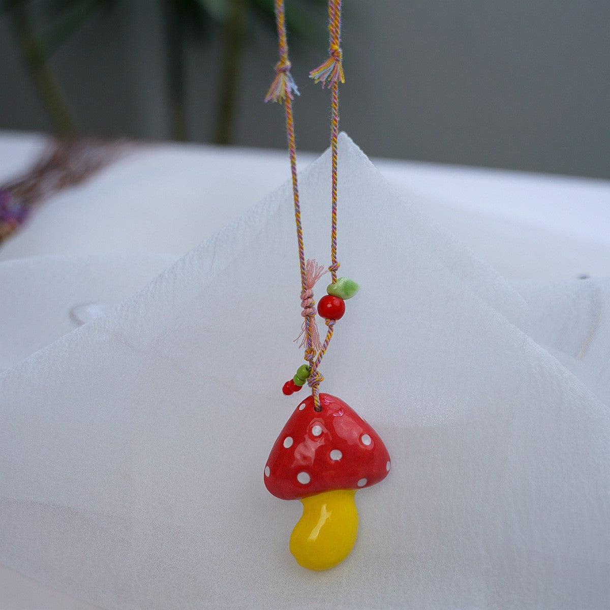 Style Personalized Trendy Ceramic Geometric Colorful Fish Long High-grade Necklace